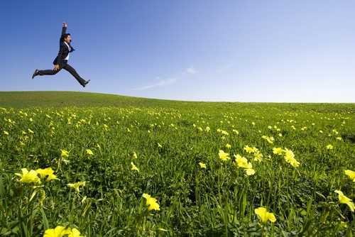 Exec male leaping in field (Individuals site Services image) (2)